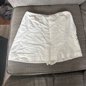 Abercrombie White Linen Skort